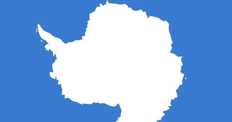 The simplicity of the colors white and blue represent the continent, its surroundings, and Antarctica's international neutrality.